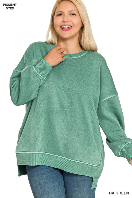 Women’s Plus “Joslyn” Sweatshirt- Green