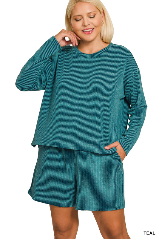 Women’s Plus “Grace” Set- Teal