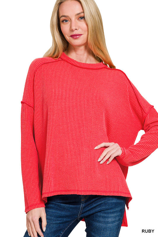 Women’s “Quinn” Top- Ruby
