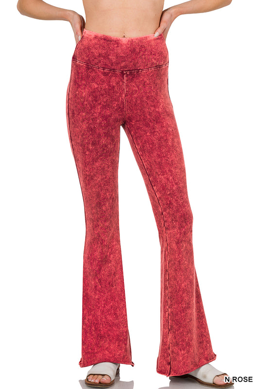 Mineral Flare Pants- Rose