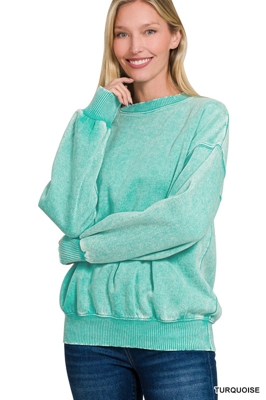 Women’s “Cate” Sweatshirt- Turquoise