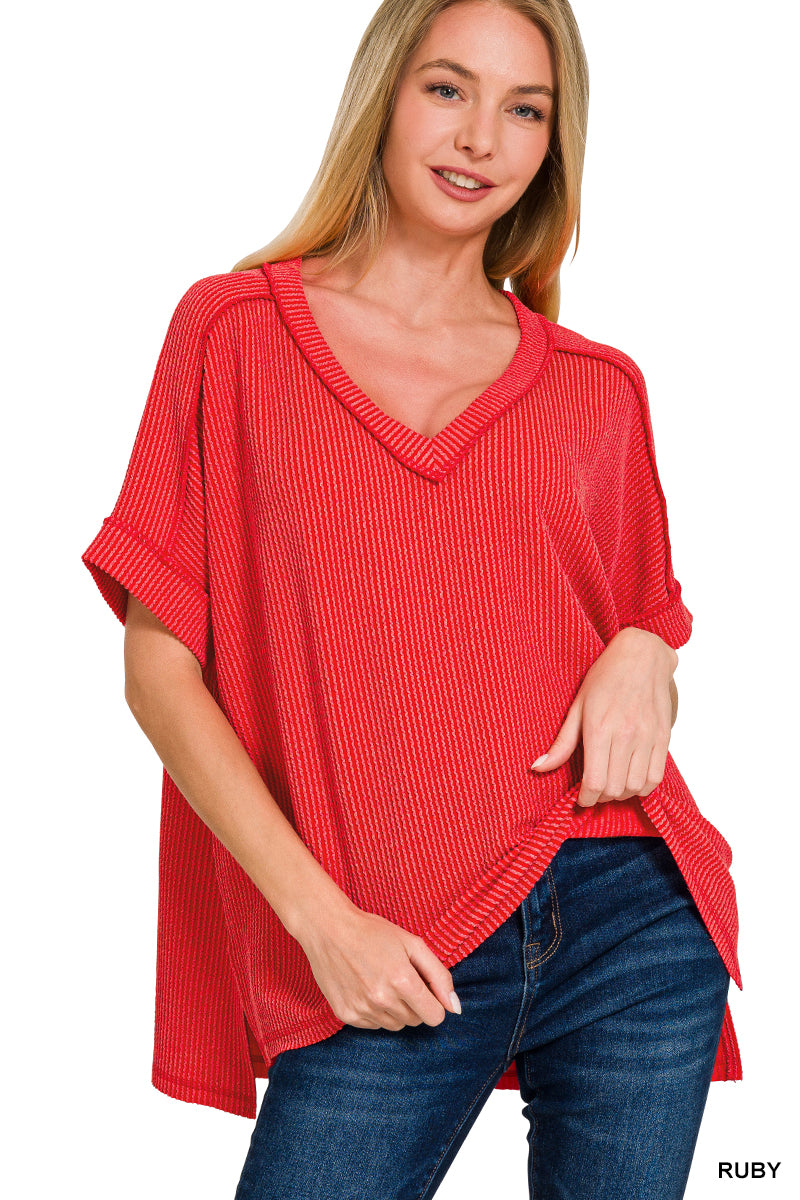 Women’s “Delaney” Top- Red