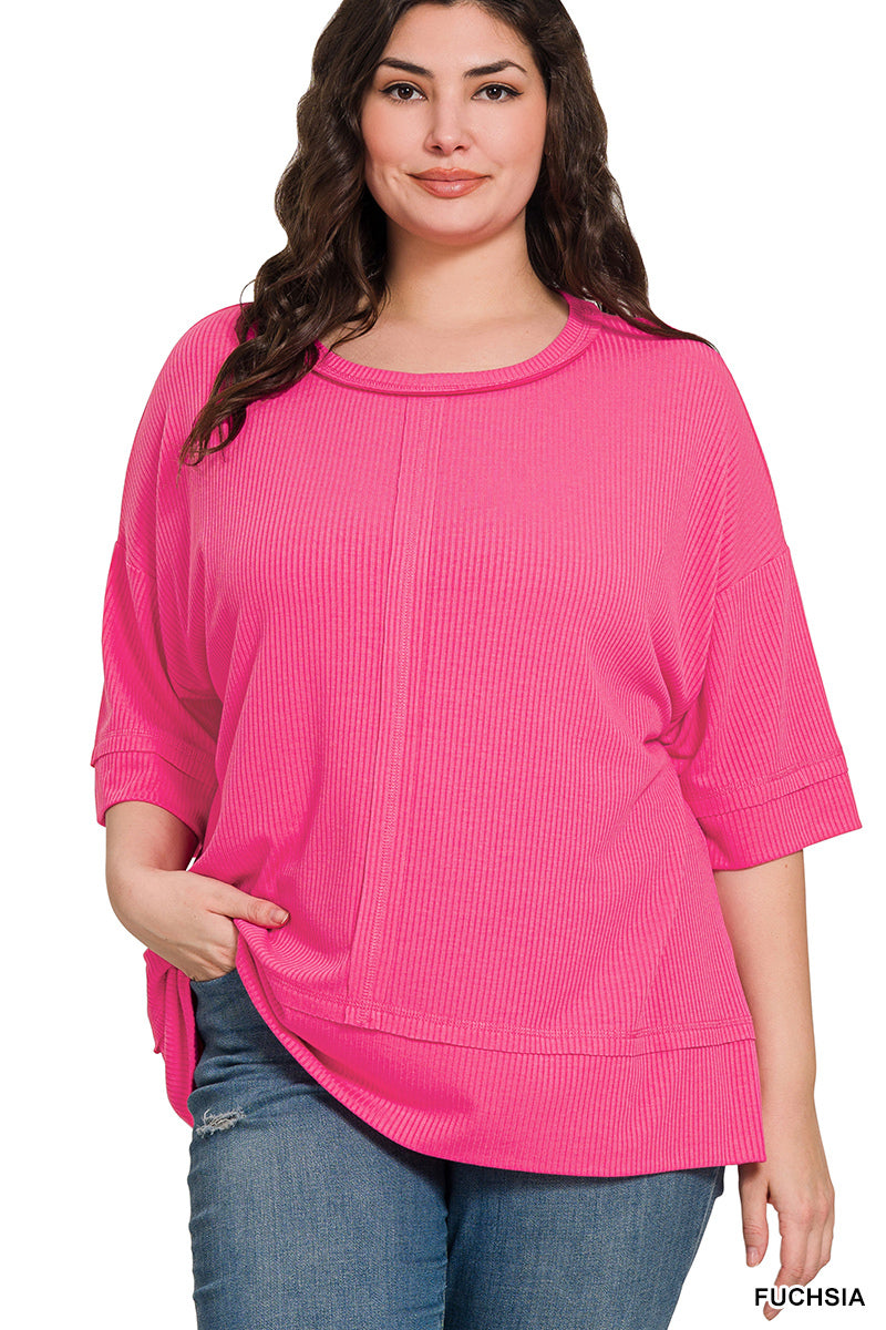 Women’s Plus “Erin” Top- Pink