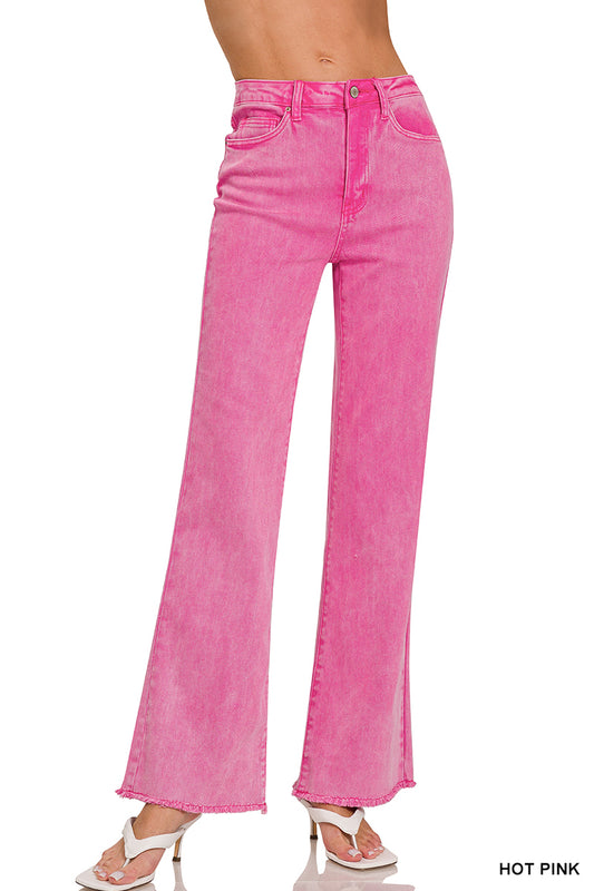 "Kayla" Jeans-Hot Pink