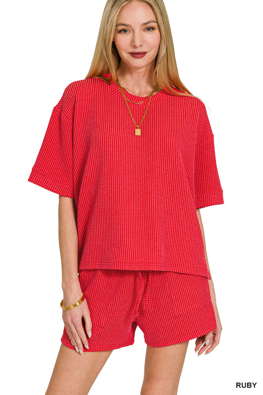 Women's "Ava" Set- Ruby