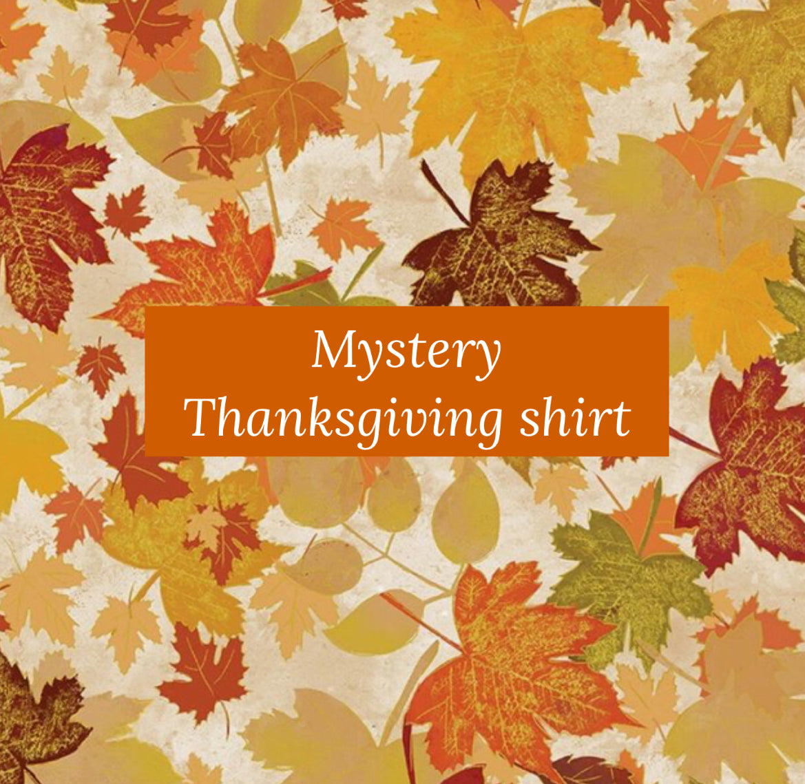 Thanksgiving mystery shirt