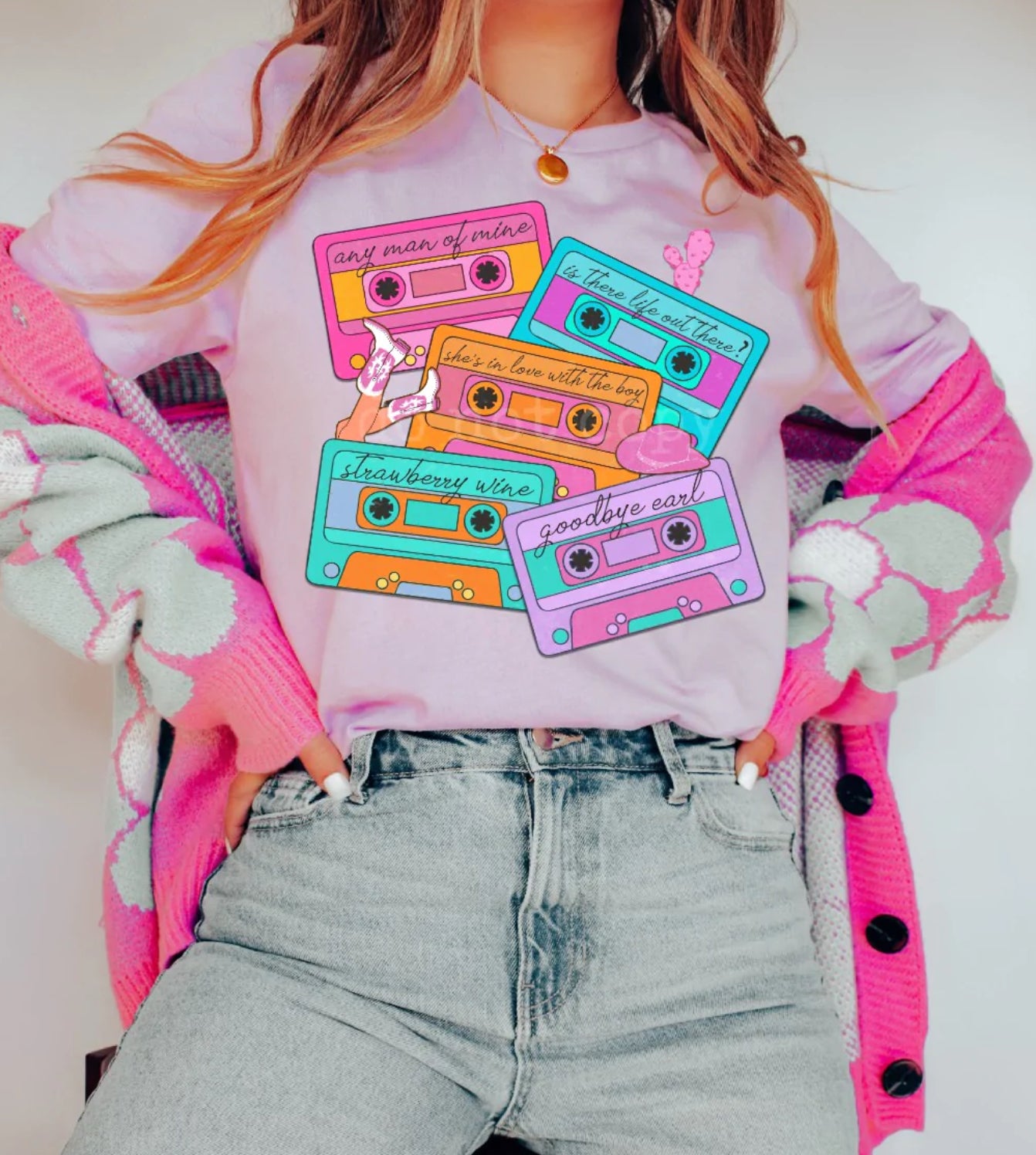 “90’s Cassettes” graphic tee